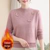 New Women's Winter Knitwear: Stylish High-Neck Wool Sweater for Middle-Aged and Elderly Moms.
