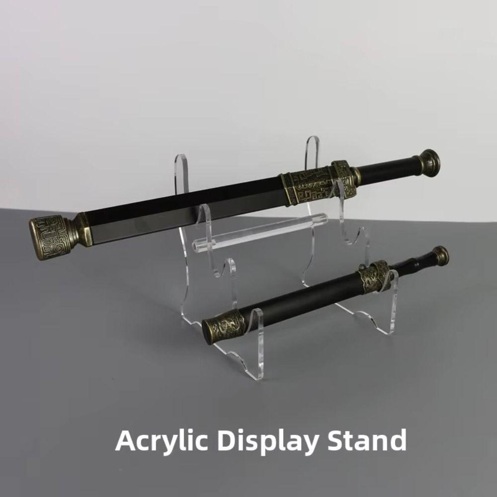 Acrylic Material Desktop Storage Rack Organizer Function Display Function Display Rack Universal Transparent Bamboo Flute Stand