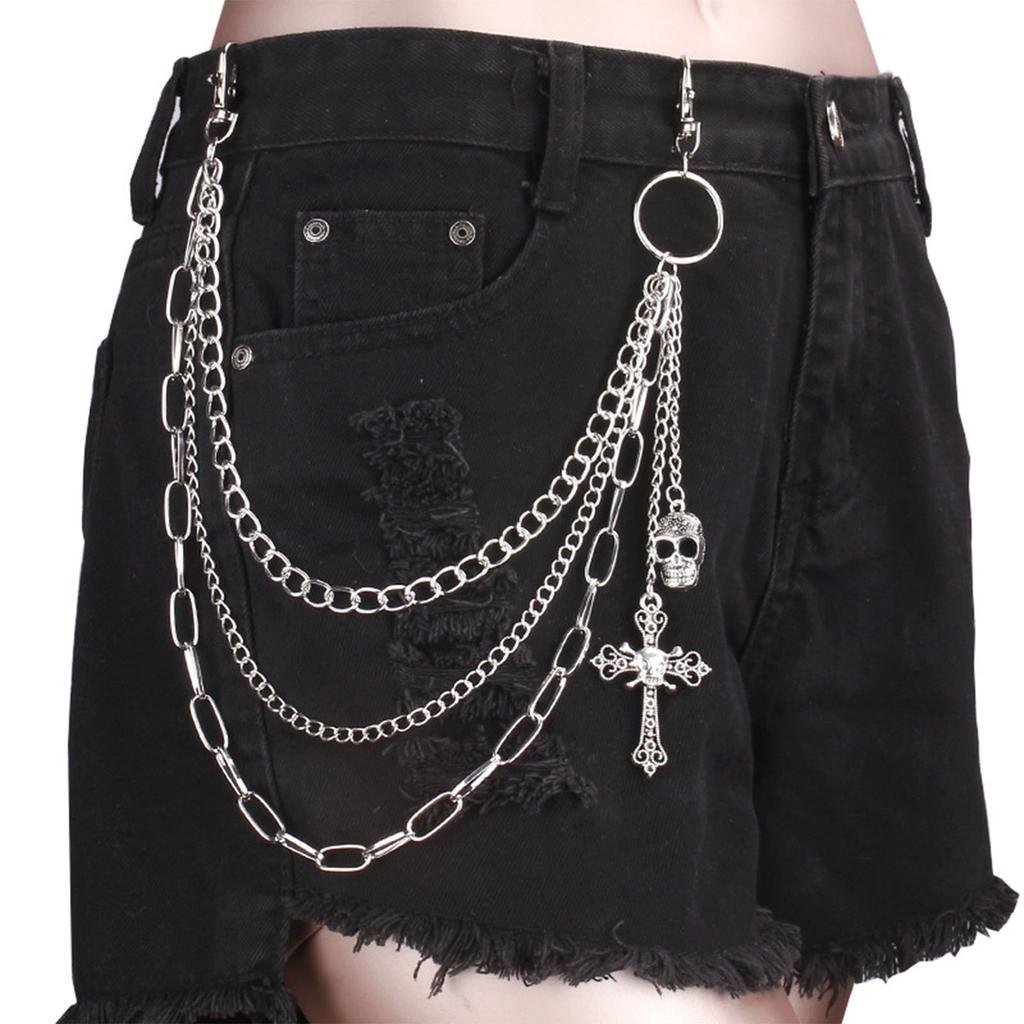 Sexy Pants Chain Punk Jeans Chain Wallet Chain Unisex Trousers Chain Cool Aesthetic Chain for Daily Wear and Parties