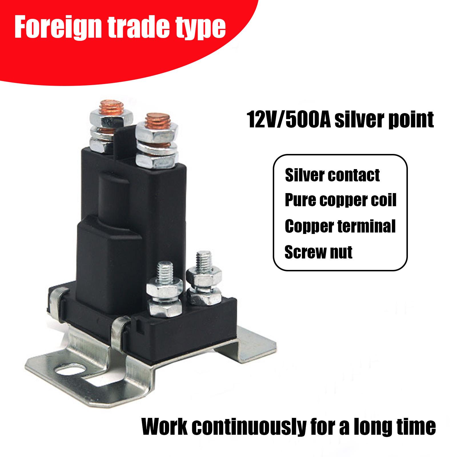 

12/24 В 500 А реле высокого тока интеллектуальный двойной выключатель батареи для реле запуска автомобиля для кемпинга автоматический выключатель питания автомобиля