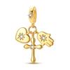 New 925 Silver Gold Charms Beads Fit Bracelet DIY Horse Yoga Ballet Girl Pendant For Woman Jewelry