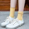 Female Spring and Autumn New Cartoon Dog Embroidery Pulled A College Style Cotton Socks