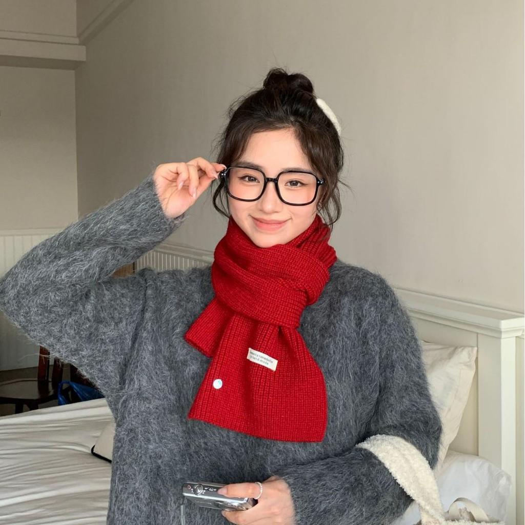 2025 Herbst/Winter Damen Vielseitiger Wollstrickschal - Weich, Warm und Stilvoll Hochwertiger Nackenwärmer