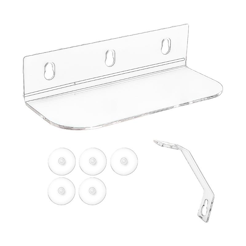 Acrylic Shelf For Window Plant Display Organizer Suction Cup Shelf for Plant Clear for Pots Indoor Outdoor Flower