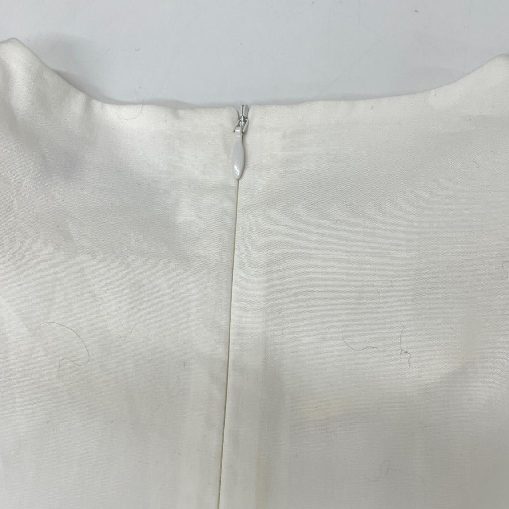 LUDLOW 21-LD21S007TP-002-005 White Balloon Sleeve Shirt Blouse Tops FREE whiteUsed