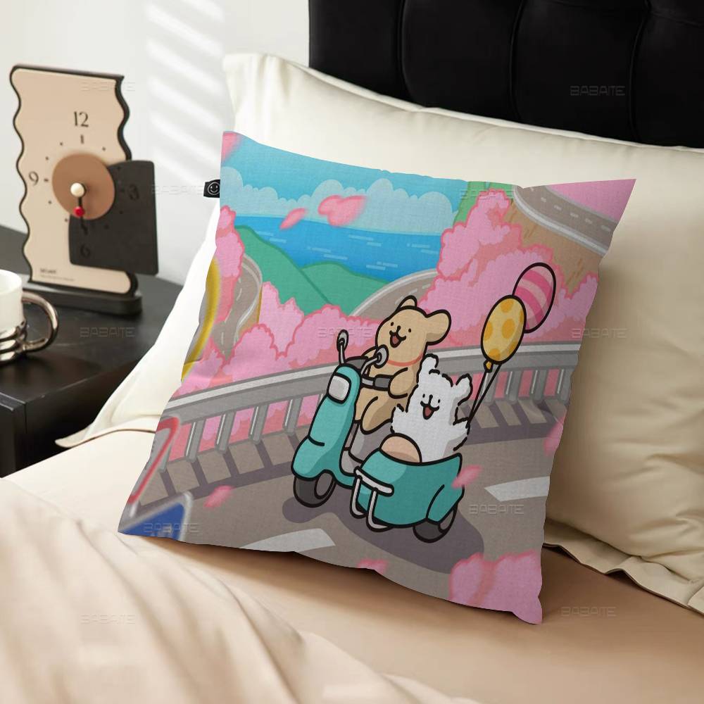 Cute Cartoon Puppy M-maltese Game Pillowcase Toon Gift Cushion Cover Bedroom Home Sofa Chair Seat Decor Pillow Case