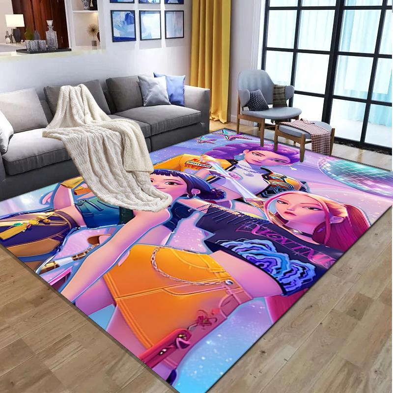 K Pattern Rug, Indoor/Outdoor Mat, for Picnic, Gameroom, Bedroom, Office, Living Room, Home Decor Carpet, Birthday Gift