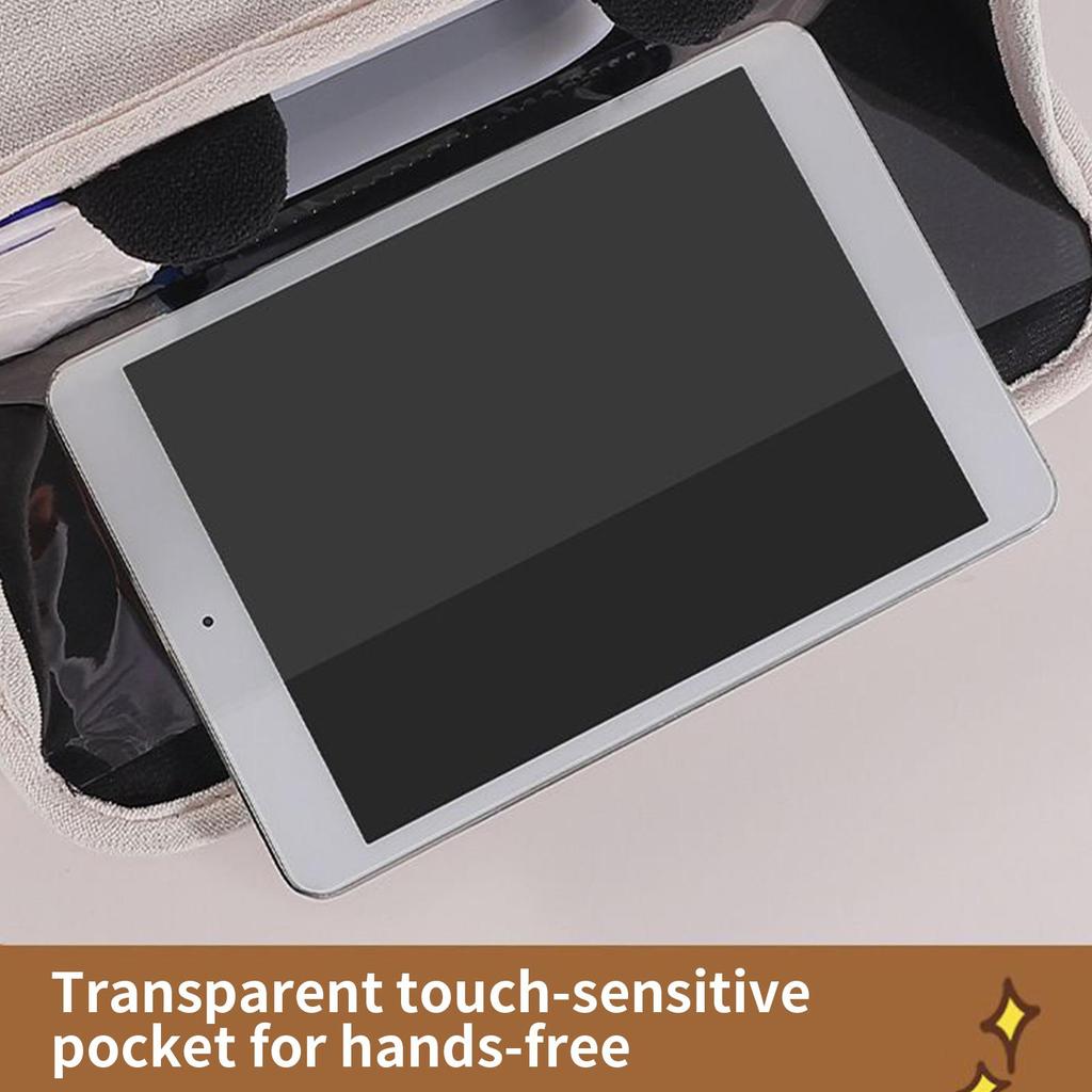 Backseat Trash Can Wear-Resistant Soft Storage Bag Auto Backseat Caddy Organizer For Family Friends Mobile Phones Files Toys