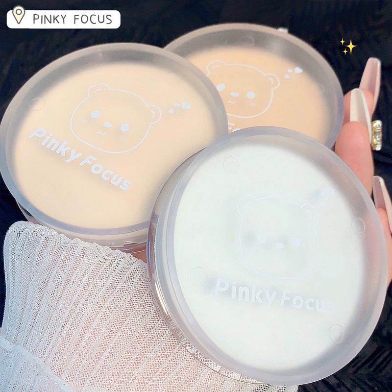 Smiling Bear Light Feather Long-Lasting Translucent Setting Powder with Oil Control & Natural Color Honey Finish