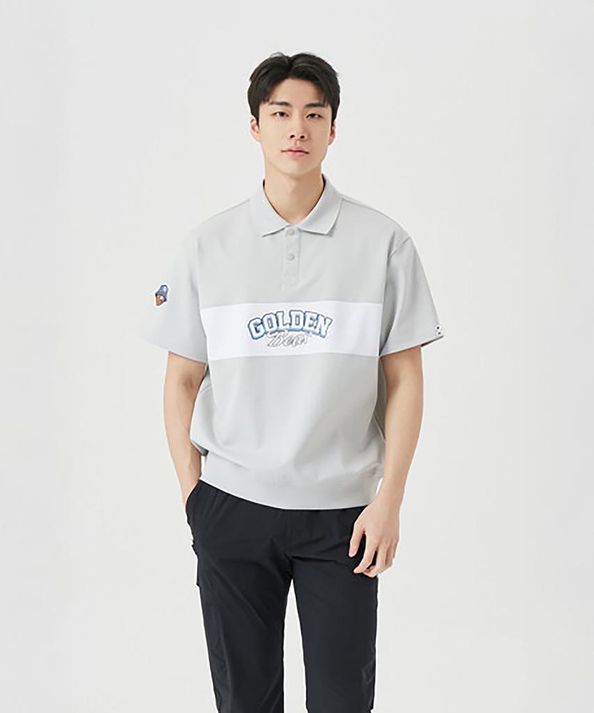Goldeunbeeo (M) Chest Boarder Line Sweatshirt G4Tam26271Gyx