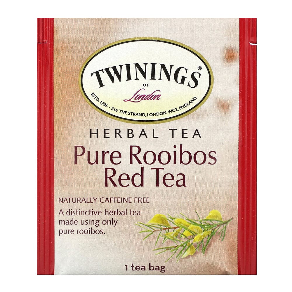 Twinings Pure Rooibos Red Herbal Tea, Caffeine-Free, 20 Tea Bags, 40g (1.41oz)