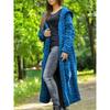 TIFICY Women's Fashion Casual Fall Winter Solid Color Print Long Sleeve Hooded Sweaters