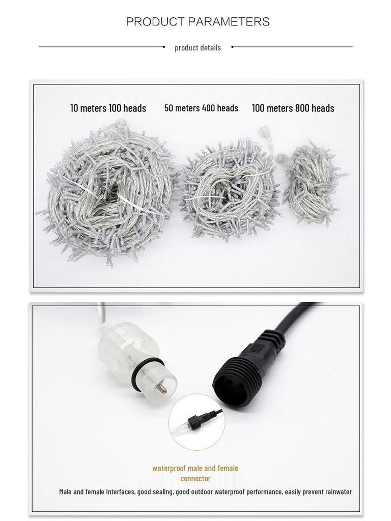 24V Waterproof LED Starry String Lights: Holiday & Outdoor Decor