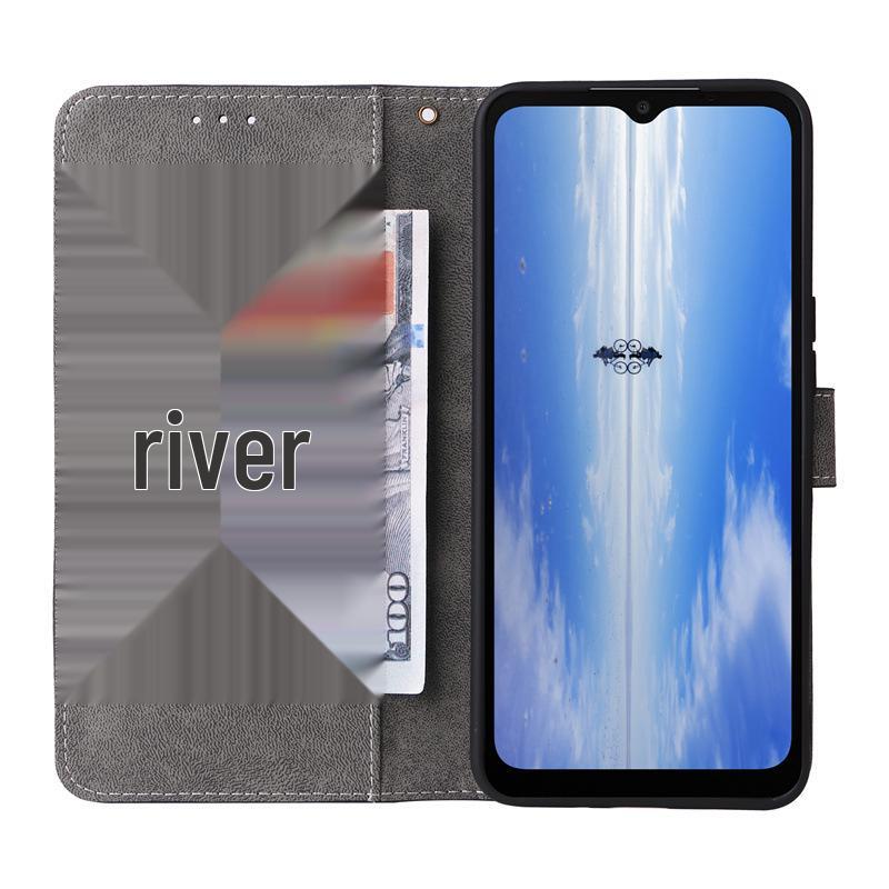 Sharp Aquos Wish5/Wish4 Anti-Theft Leather Flip Case with Card Holder & Protective Shell