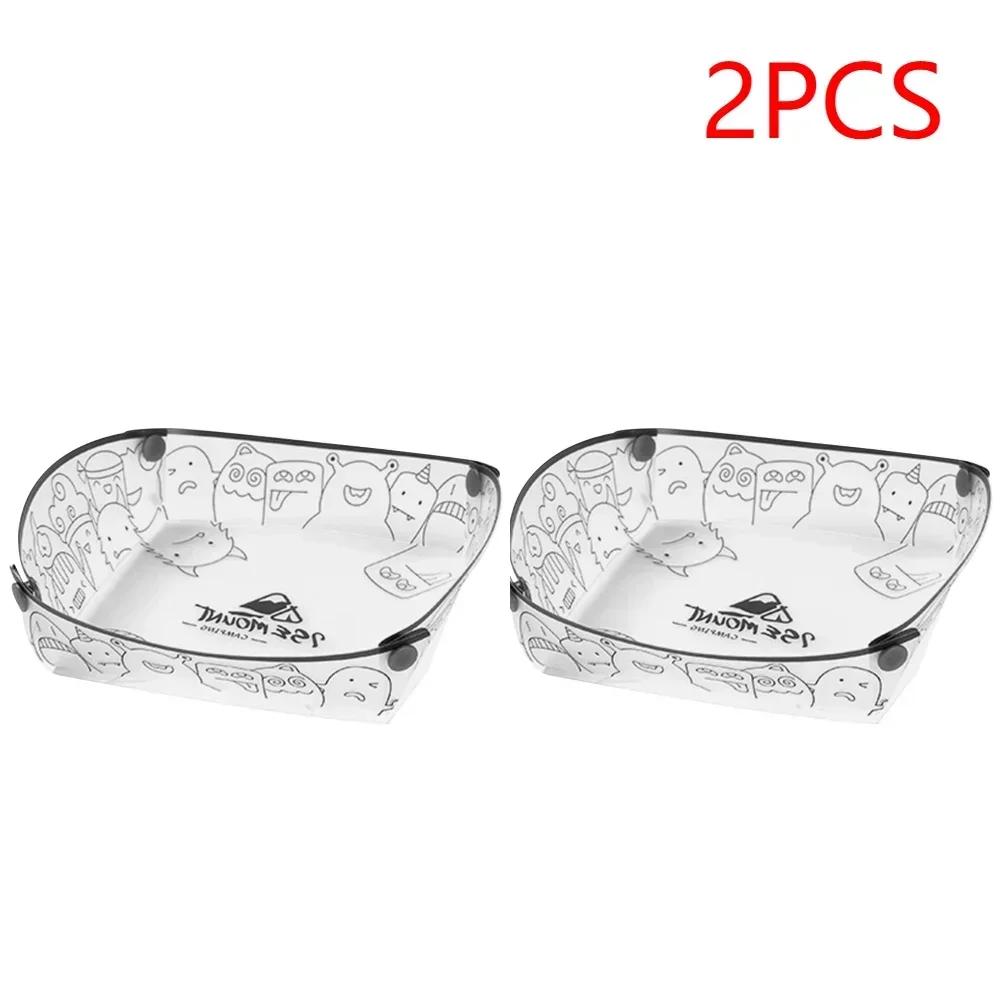 1-2PCS Portable Foldable Camping Tableware Lightweight Folding Bowl Plate Cup Filter Travel Chopping Board Food-Grade Tableware