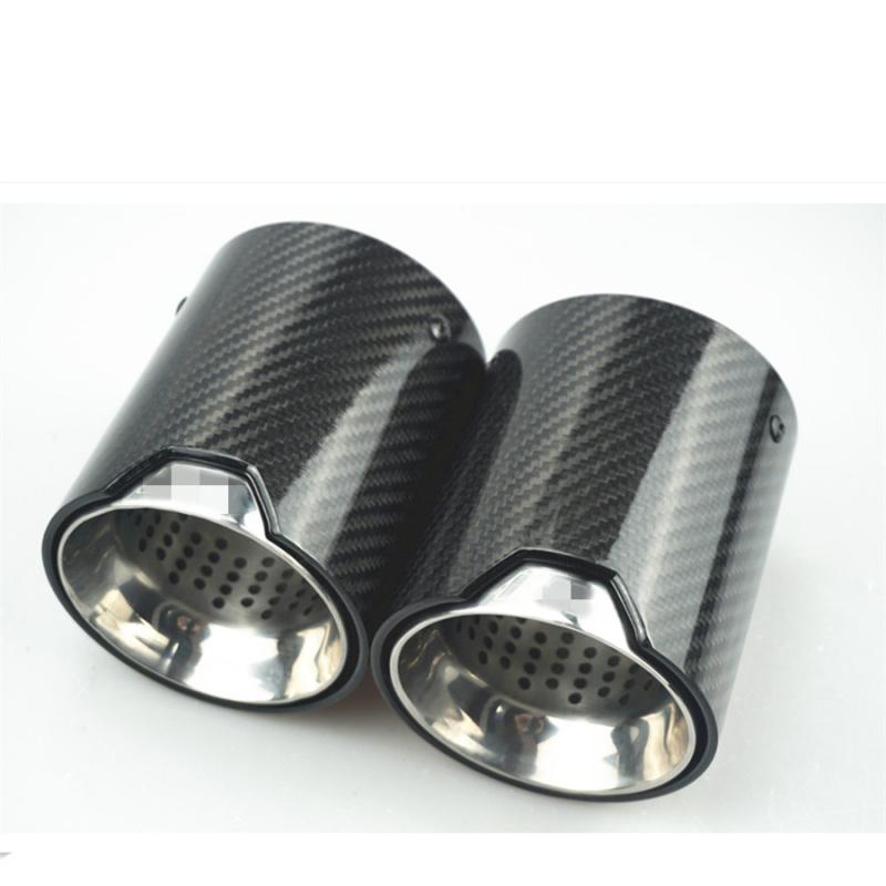 For Bmw Tail Throat M5F90 (Pair)-Bright Carbon Fiber
