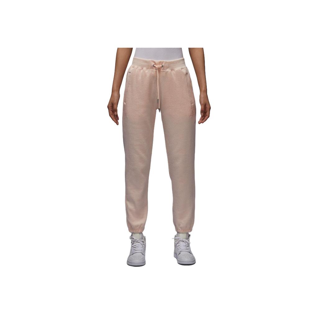 Nike Lace-Up Comfortable Solid Color Knitted Sports Pants Women Bottoms Brown HF9451-838