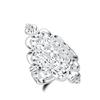Vintage hohle Blume Fingerring Frauen Hochzeit Cocktail Party Schmuck Geschenk