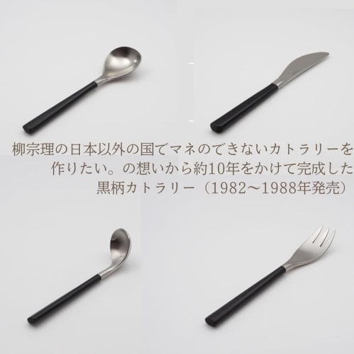 Sori Yanagi's Tsubame-Sanjo Stainless Steel Black-handled Sugar Ladle Features a Simple, Easy-to-use Design and a Matte Finish. It's Dishwasher Safe a