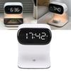 Digital Alarm Clock with Wireless Fast Charging Station 15W Touch Smart Lamp 3 Colors Nightlight for Living Room Bedside