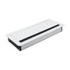 Rectangular Aluminum Desk Cable Grommet Damped with Hinged FlipLid Fit for Office