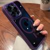 Luxury Magsafe Transparent Case For IPhone 16 11 12 13 14 15 Pro Max Plus Magnetic Wireless Charging Lens Protection Clear Cover