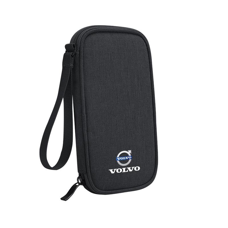 Car Storage Bag Travel Zipper Bag Key Card Handheld Bag For Volvo ES90 EC40 EX40 EM90 XC90 V90 V60 XC60 V40 S80 S60 S90 C40 XC40