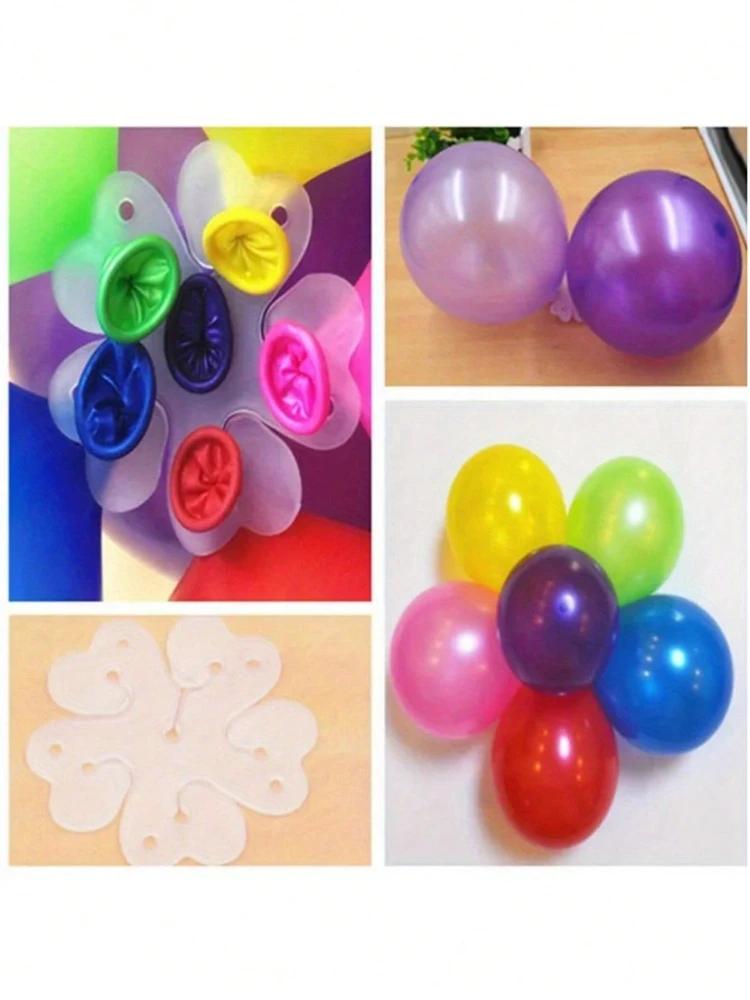 50PCS Wedding,birthday,party,balloon Accessories,plum Blossom Clip,multifunctional Ring Buckle,balloon Arch Buckle Design Clip