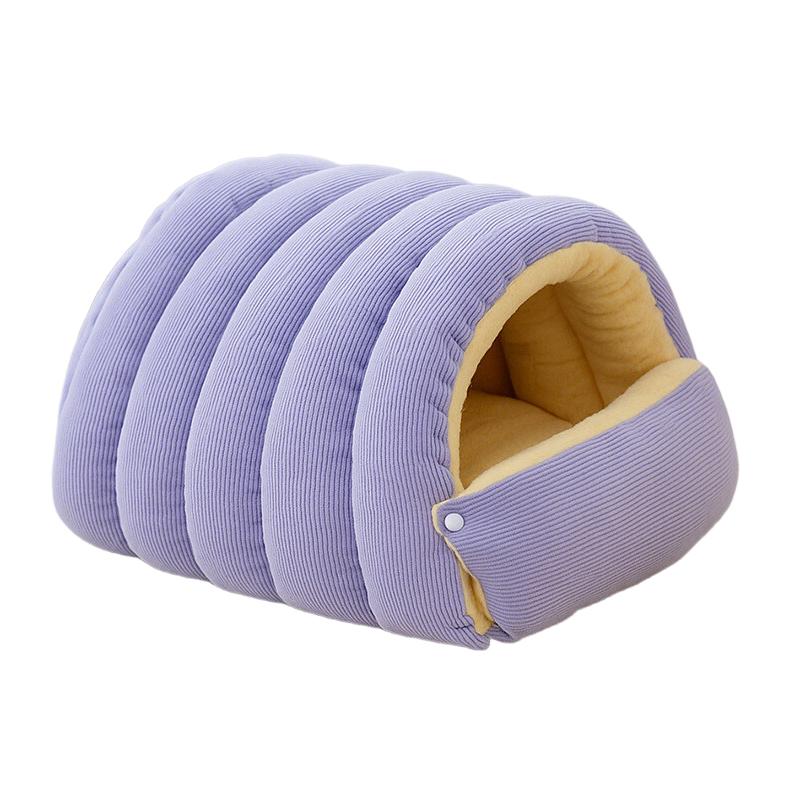 Winter Plush Cat Bed Warm Pet House Thickening Warmth Comfort Soft Kittens Sleeping Beds Cat Cave For Pet Warmth Pet Supplies