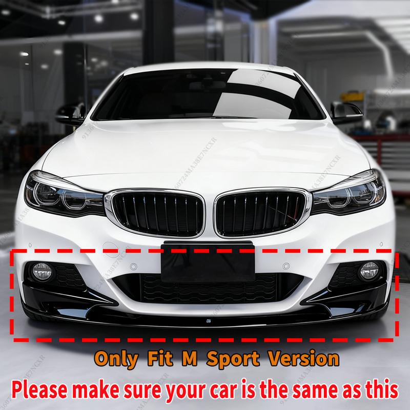 For BMW 3 Series GT F34 2013-2020 M Sport Version Tuning Accessories Front Splitter Bumper Lip Air Deflector Decoration Tuning