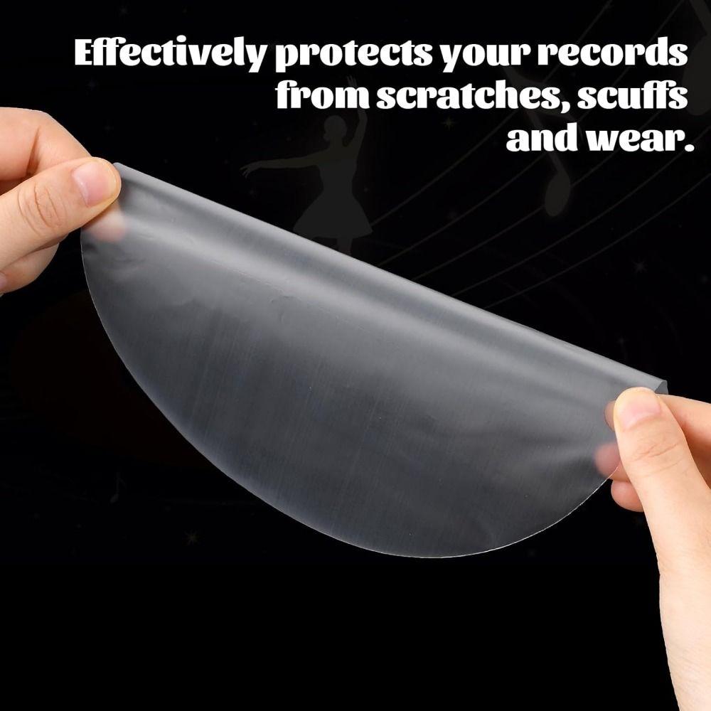 Useful 12 Inch Vinyl Records Sleeve Clear Resealable LP Vinyl Record Cover Inner Record Sleeves