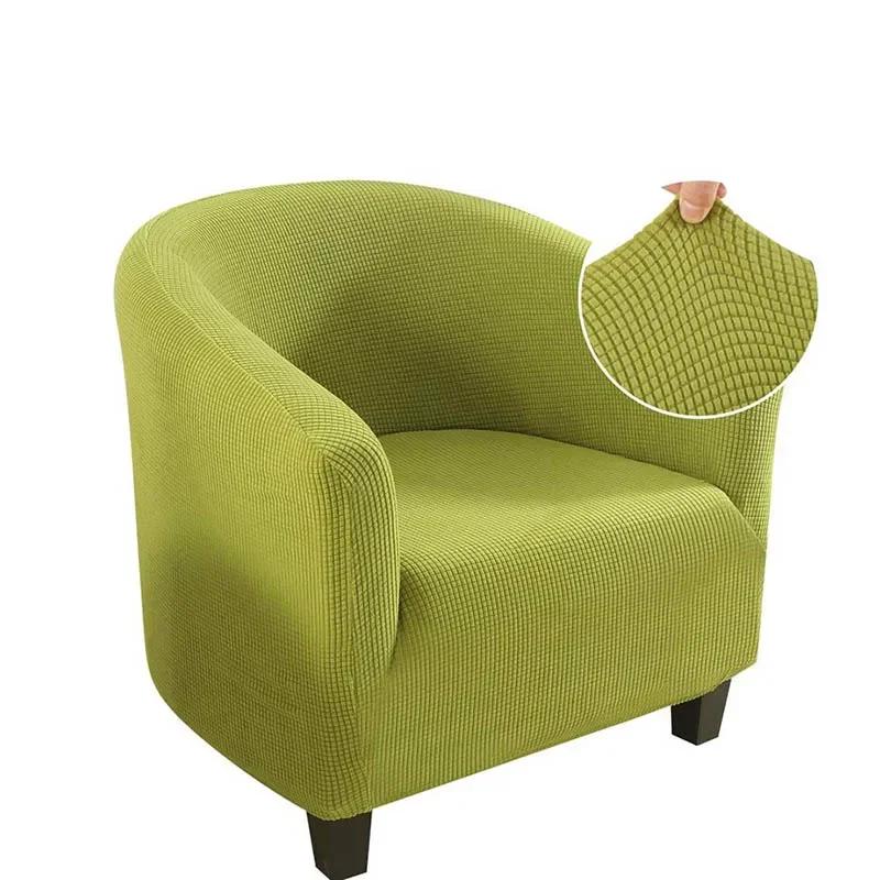 Polar Fleece Elastic Tub Armchair Sofa Cover Protector Polyester Single Seat Club Couch Slipcover Home Decor Chair Covers