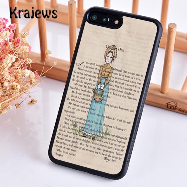 

Krajews Pride And Prejudice Jane Austen Phone Case Cover For iPhone 17 Air 16 15 14 plus 11 12 13 pro ma coque Fundas iPhone 13