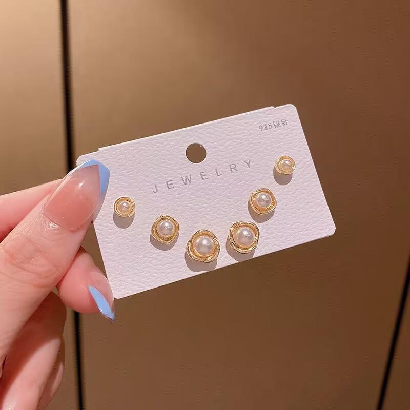 S925 Silver Asymmetric Swan & Snowflake Cat's Eye Earrings for Women