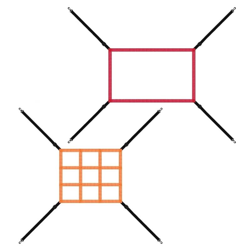 Nylon Baseball Targets Net Regulable Softball Pitching Targets Training Aids for Effective Batting Drills