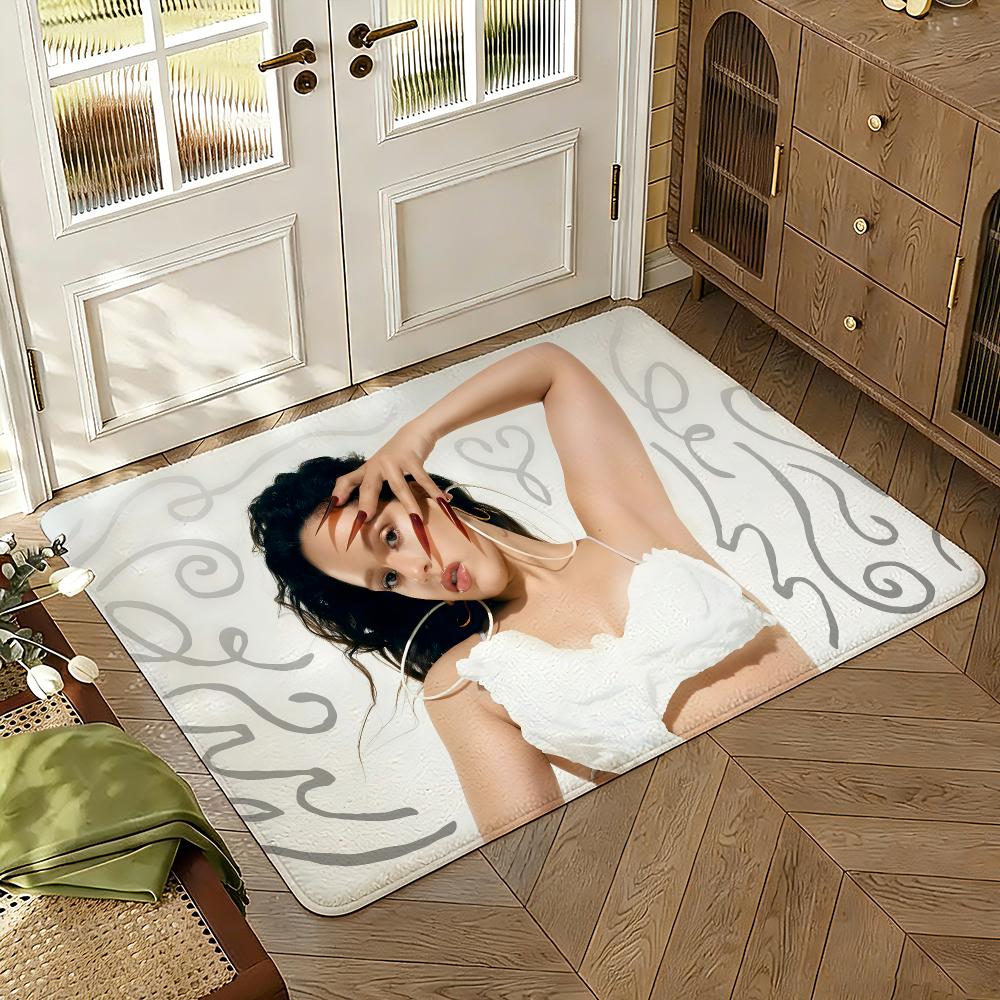 Singer Rosalia LUX New Album Floor Mat Soft Thickened Absorbent Non-Slip Bedroom Living Room Door Mat Home Decor Flannel Rugs