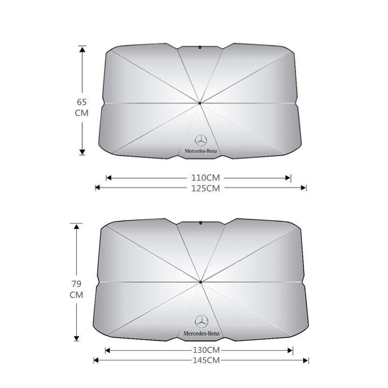 Car Sunshade Umbrella Car Front Window Sunshade Cover For Mercedes Benz B/C/E/S Class W203W204 W205W210W211W212W221 Accessories Ag1