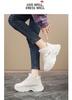 2025 Women's High-Top Plush Thick-Sole Winter Sneakers, Wide Fit, Large Sizes