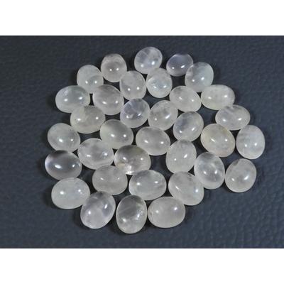 8x10MM Natürlicher Rosenquarz Ovaler Cabochon Lose Edelstein 32 Stück Los 100 Karat. A-355