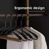 3PCS Thickened Ironwork Clothes Hanger Vintage Light Luxury Wide Shoulder Hanger Wooden Seamless Construction Anti Slip Hanger