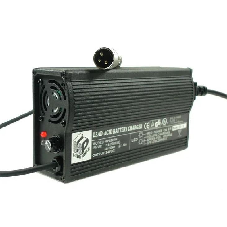 HP8204B 24V 6A Mobility scooter or power wheelchair battery charger Lead Acid Gel Battery Charger KC UL CE