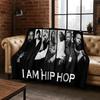 Legends Rapper Collection HIP HOP Rap Star Art Flannel Blanket,Cozy Soft Throw Blanket for Home Bedroom Bed Sofa Cover Gift Kid