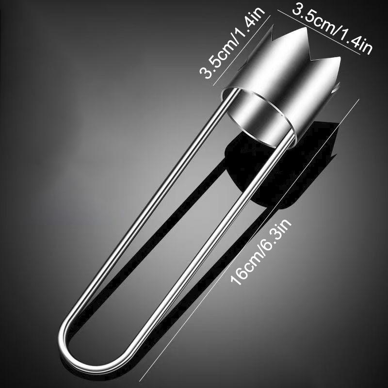 

Инструмент для удаления сердцевины фруктов и овощей из нержавеющей стали - Яблоко Груша Сладкий перец Косточкоудалитель Экстрактор Универсальный кухонный гаджет серебряный