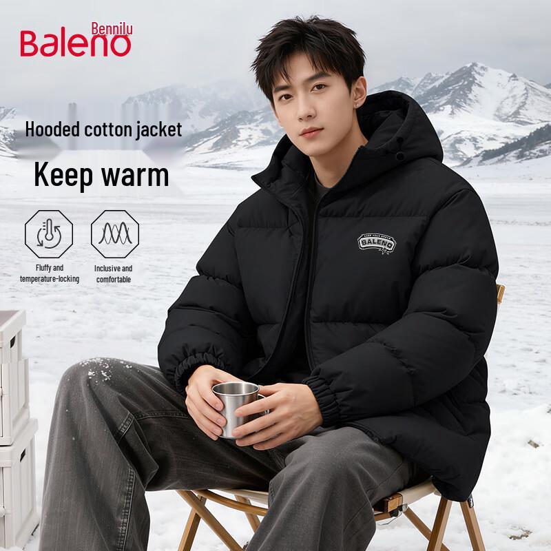 Baleno Men's Winter Hooded Padded Jacket