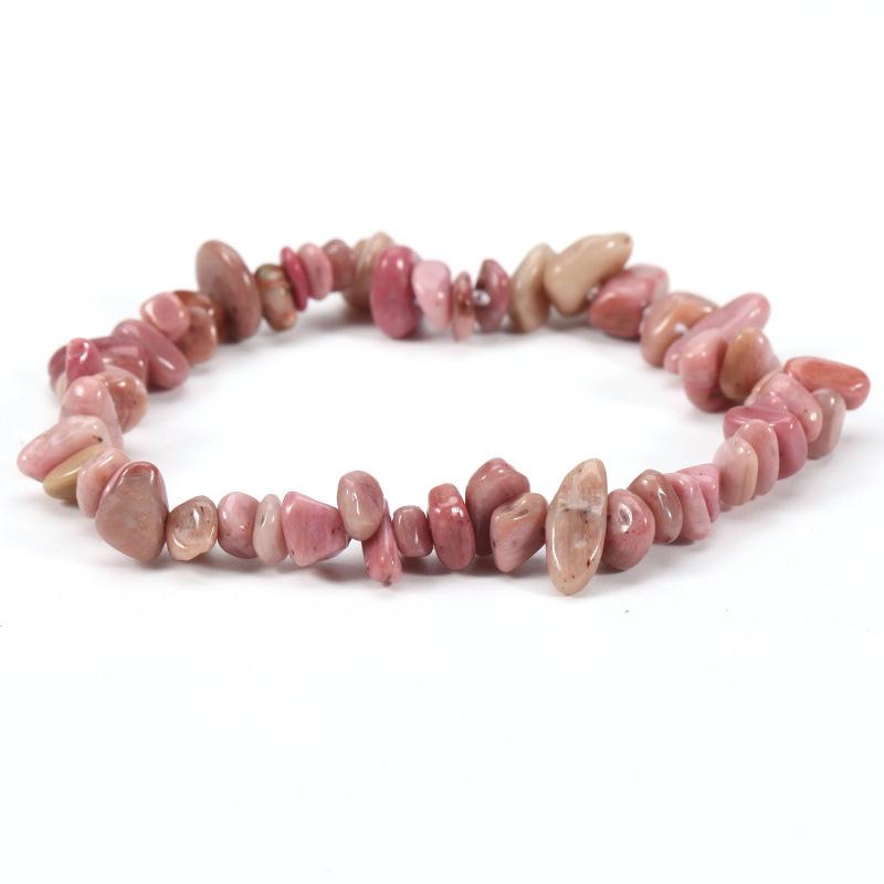 Amethyst & Amazonit Splitstein Elastisches Armband