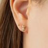 LUNNE 14k Bear Stone Piercing (14K Gold) #E03