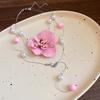 Collier Empilé Orchidée Phalaenopsis de Luxe Pendentif Fleur Exquis Haut de Gamme Polyvalent