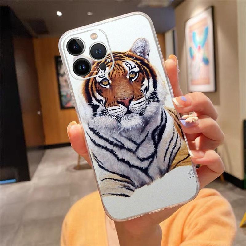 Phone Case For iphone 17ProMax Air 16 15 14 13 Pro Max 15 16 Pro 15Plus Fashion Tiger Lion