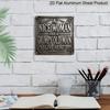2D Flat - 1pc, "A Nice Woman & Grumpy Old Man" Themed Retro Aluminum Sign, Outdoor Plaque & Wall Decoration, for Home Decor, Living Room Decoration