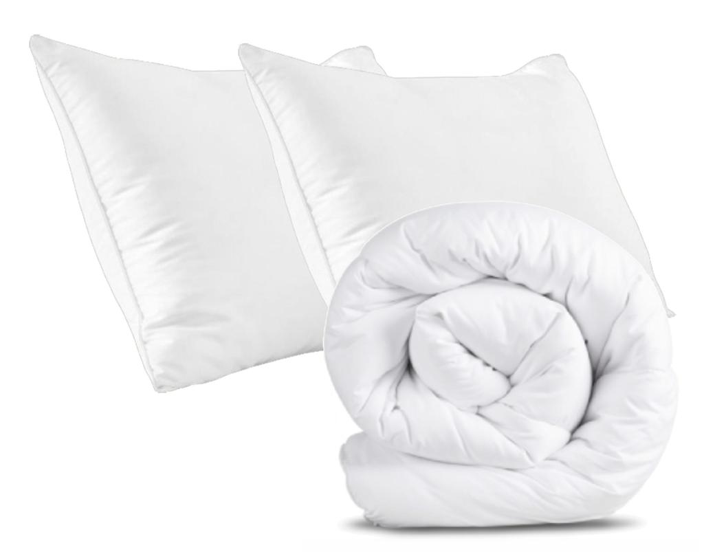 All-season Anti-Allergic Quilt Various Sizes + 2 Pillows 80x80 Warm Soft